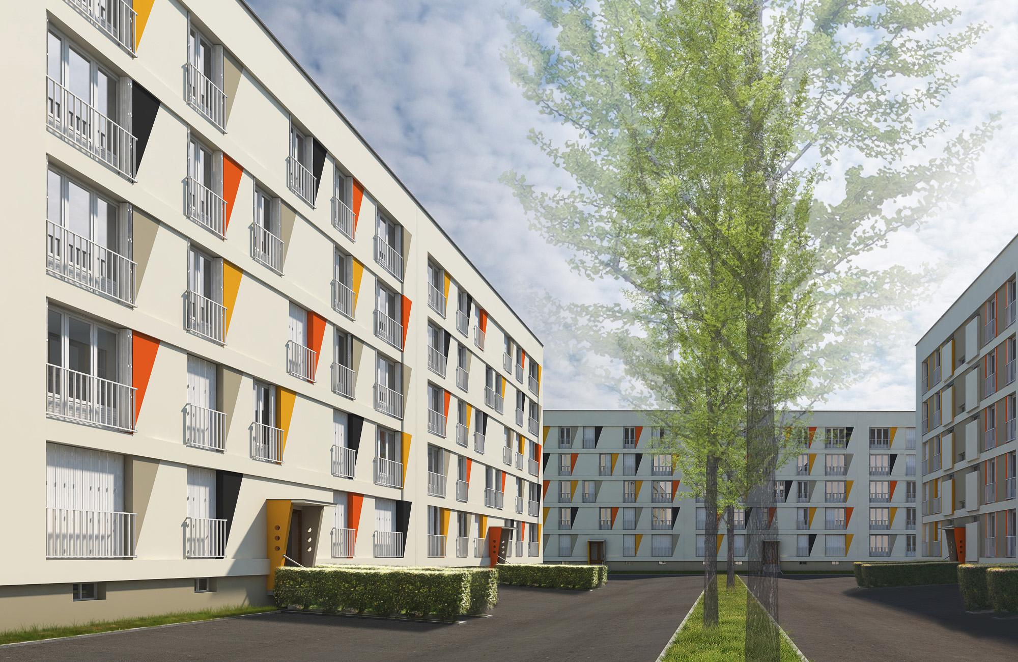 Rénovation de logements collectifs à Rennes