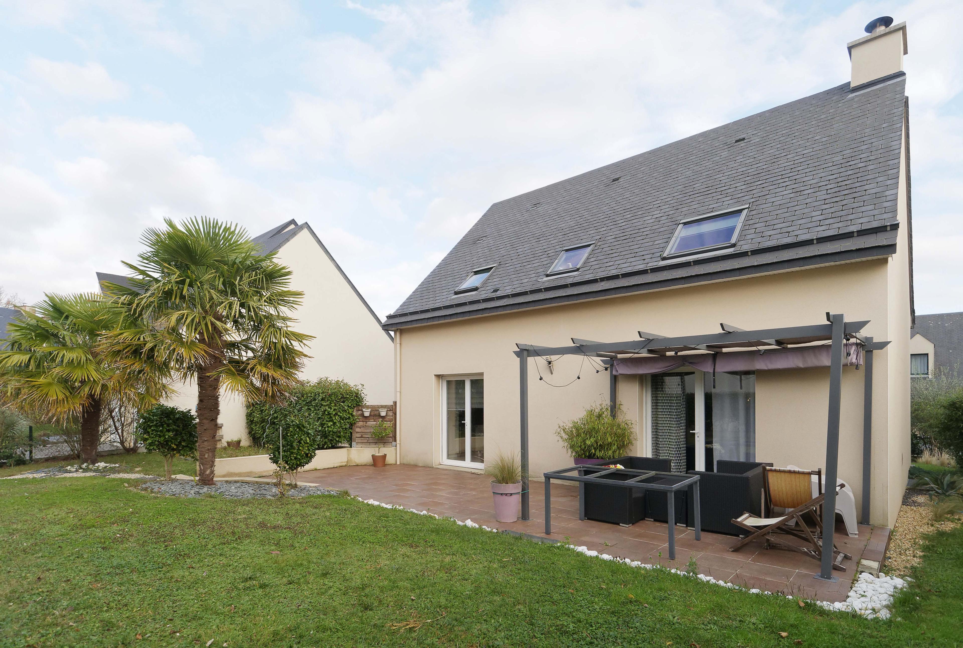 Photographie de la façade Jardin, avant travaux.