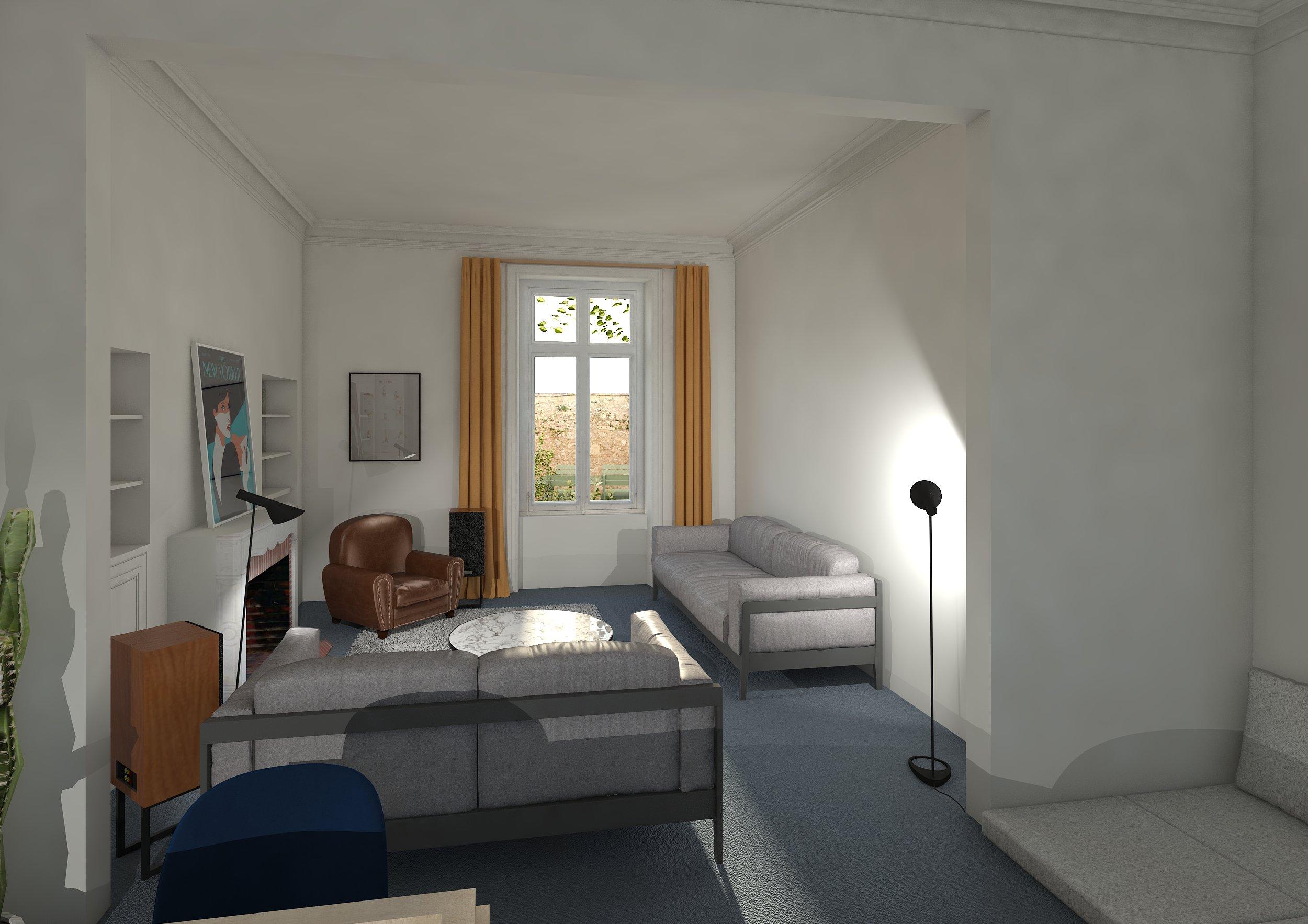 Visuel de l'existant : Salon - séjour