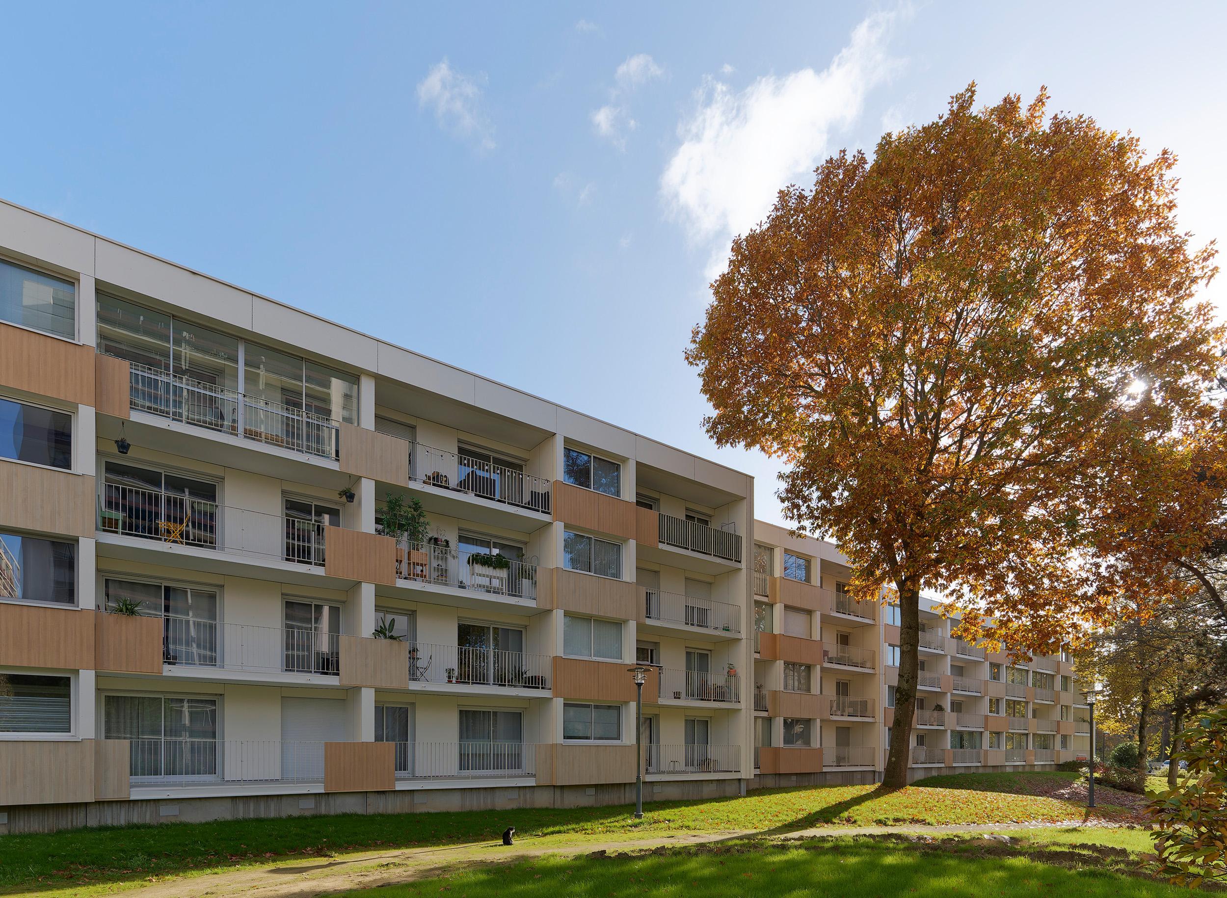 Photographie des travaux terminés, Façade Ouest