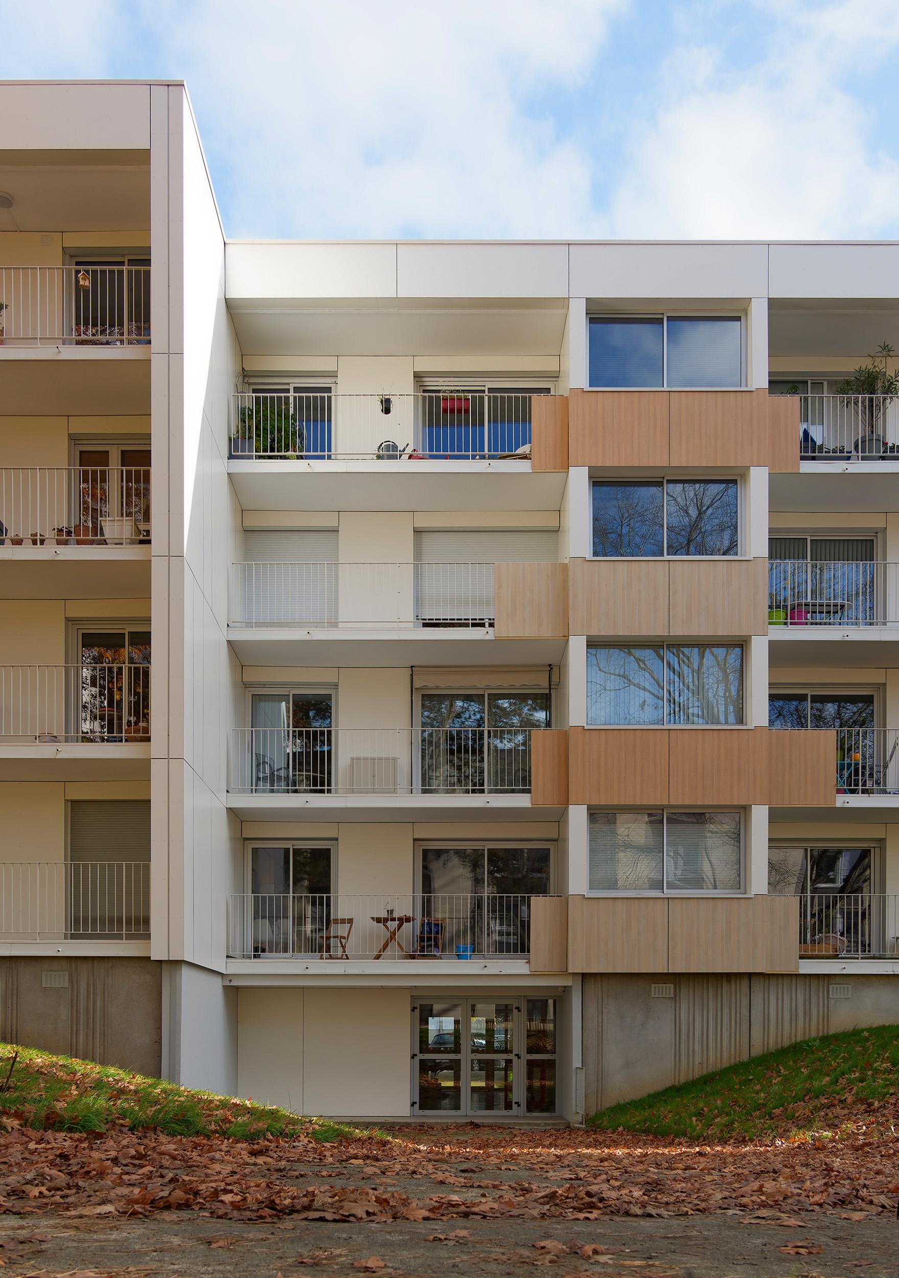 Photographie des travaux terminés, Façade Ouest