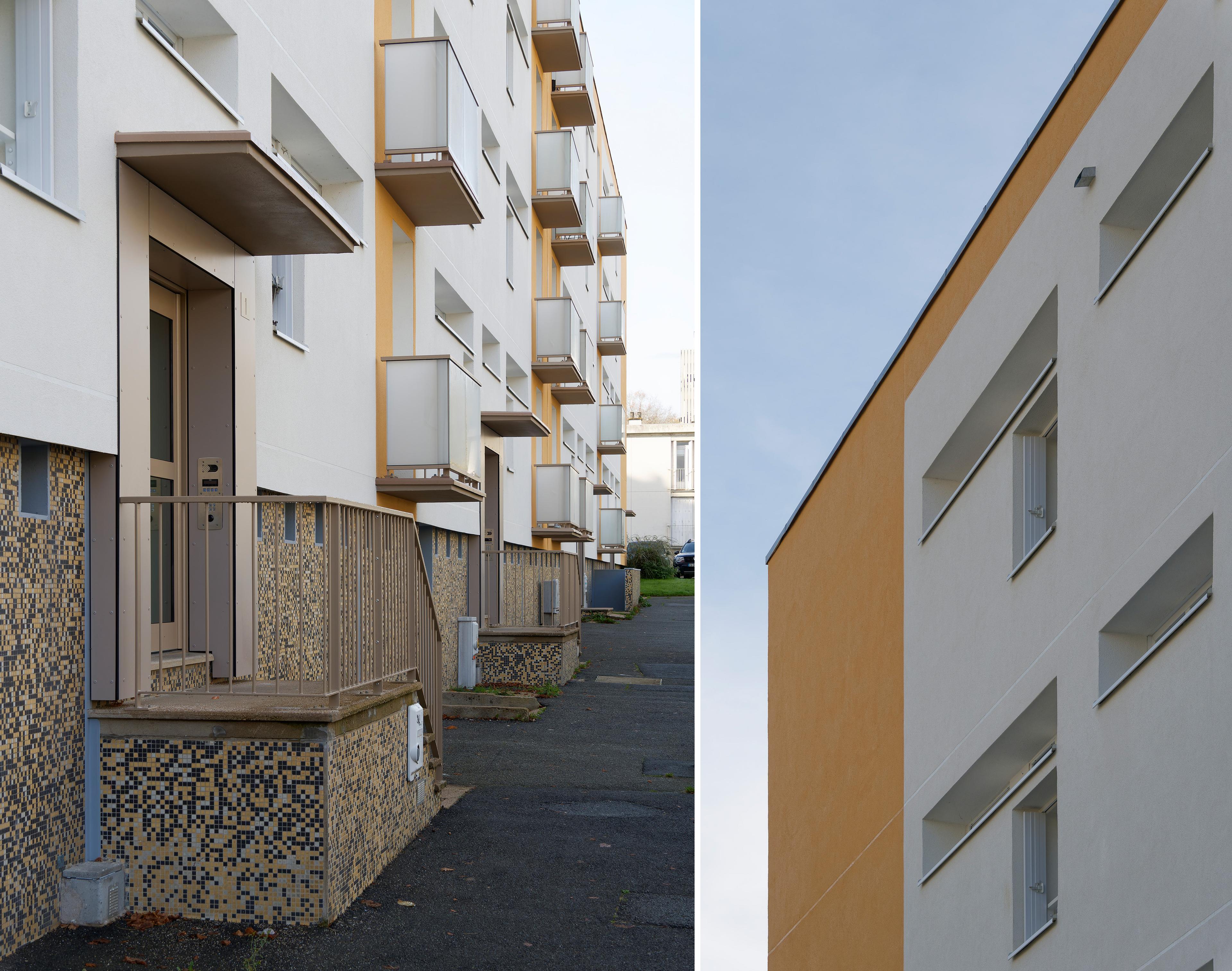 Photographie des travaux terminés, Façade Nord