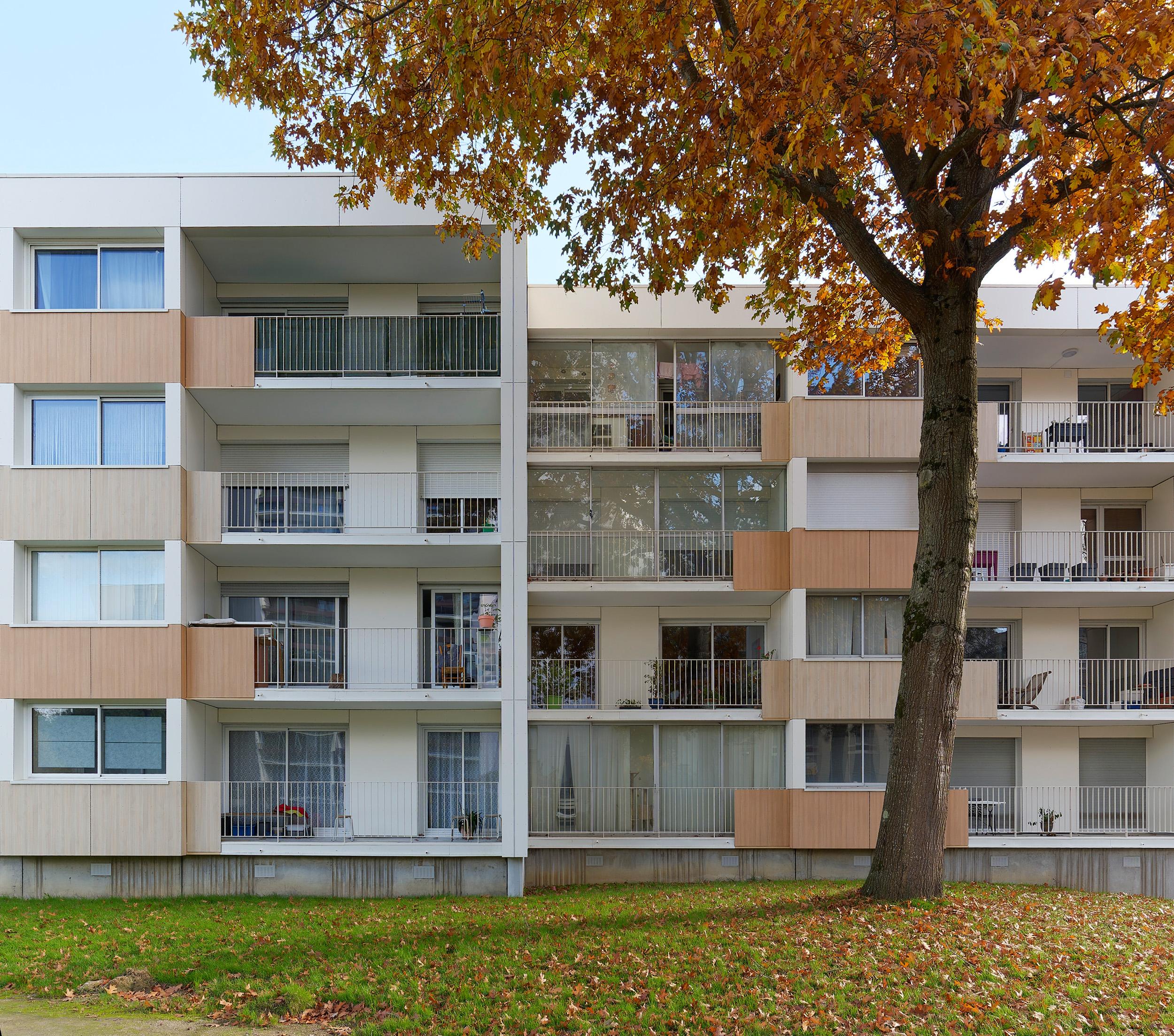 Photographie des travaux terminés, Façade Ouest