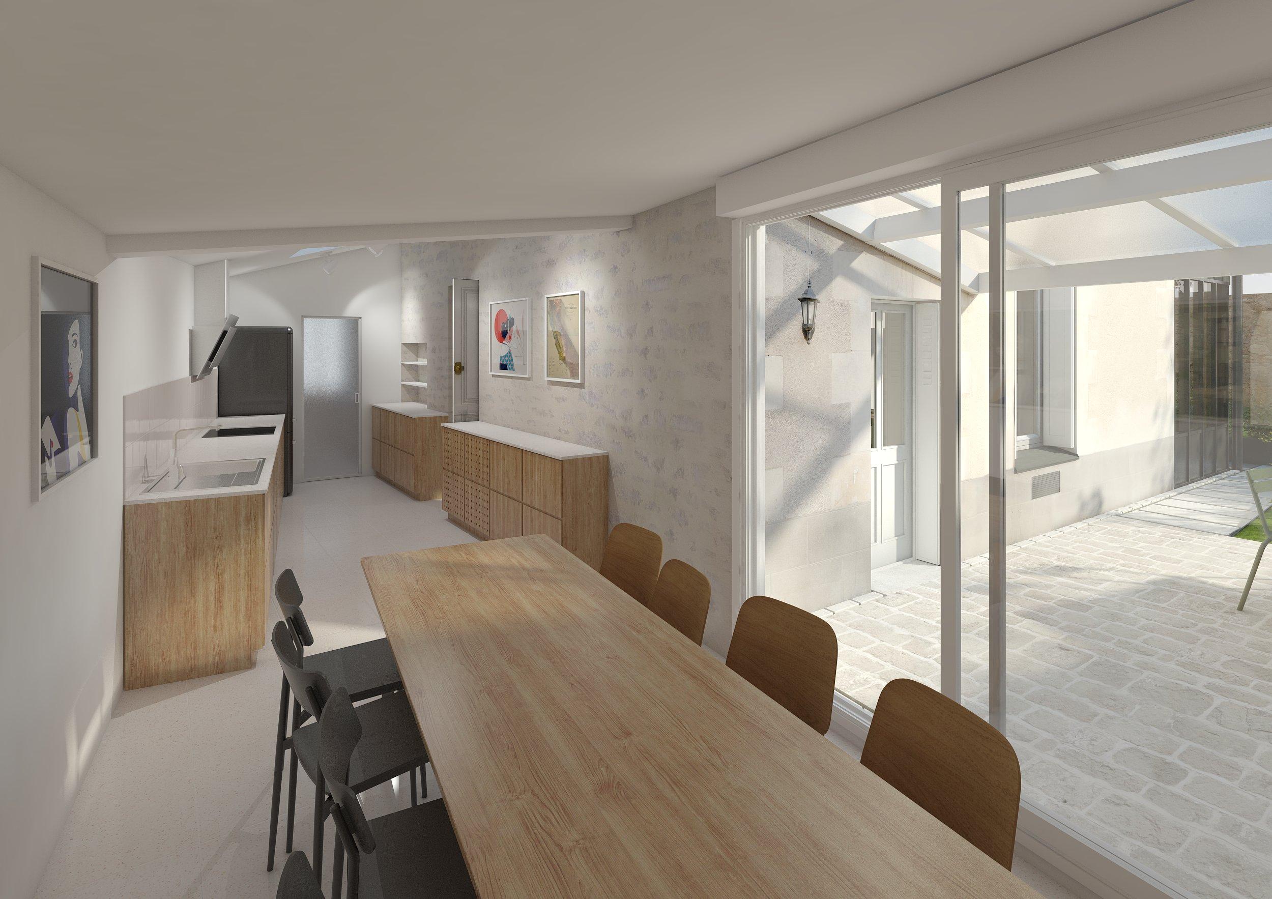 Visuel Projet : Cuisine & table à manger