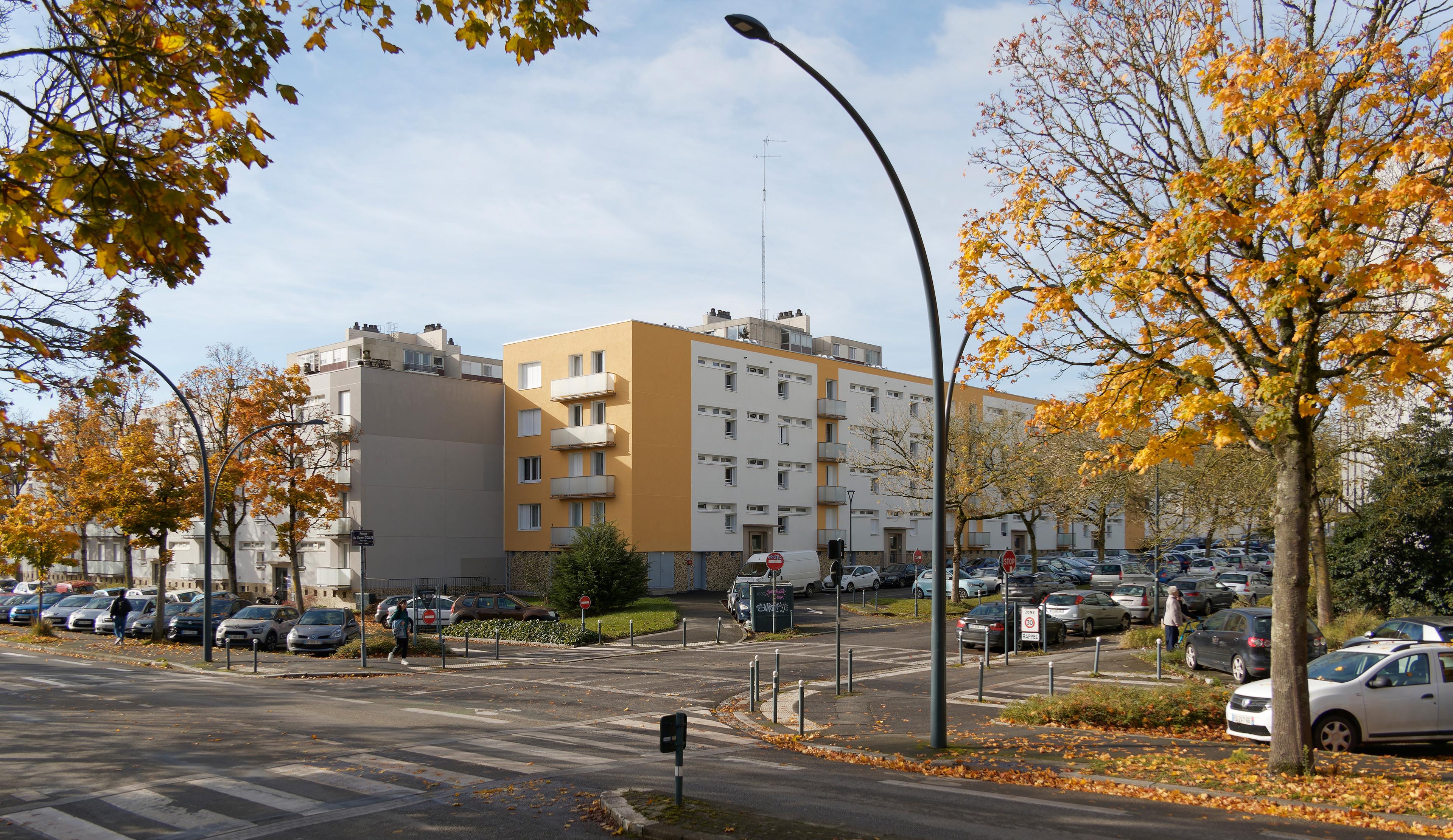 Photographie des travaux terminés, Angle Nord-Est