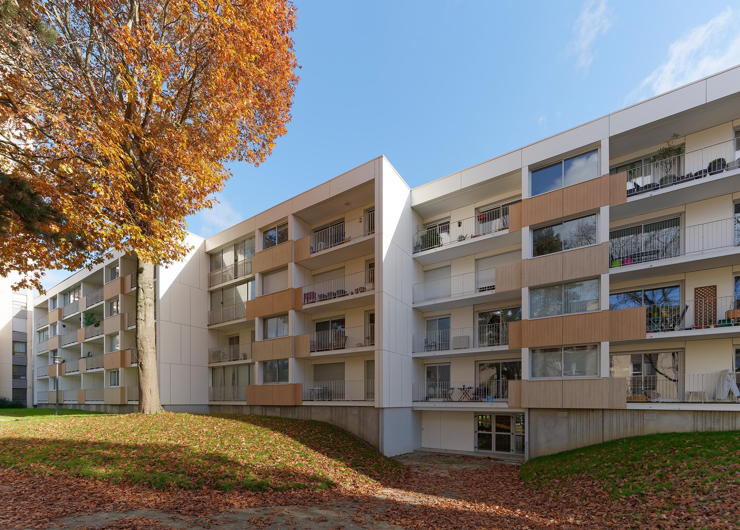 Photographie des travaux terminés, Façade Ouest