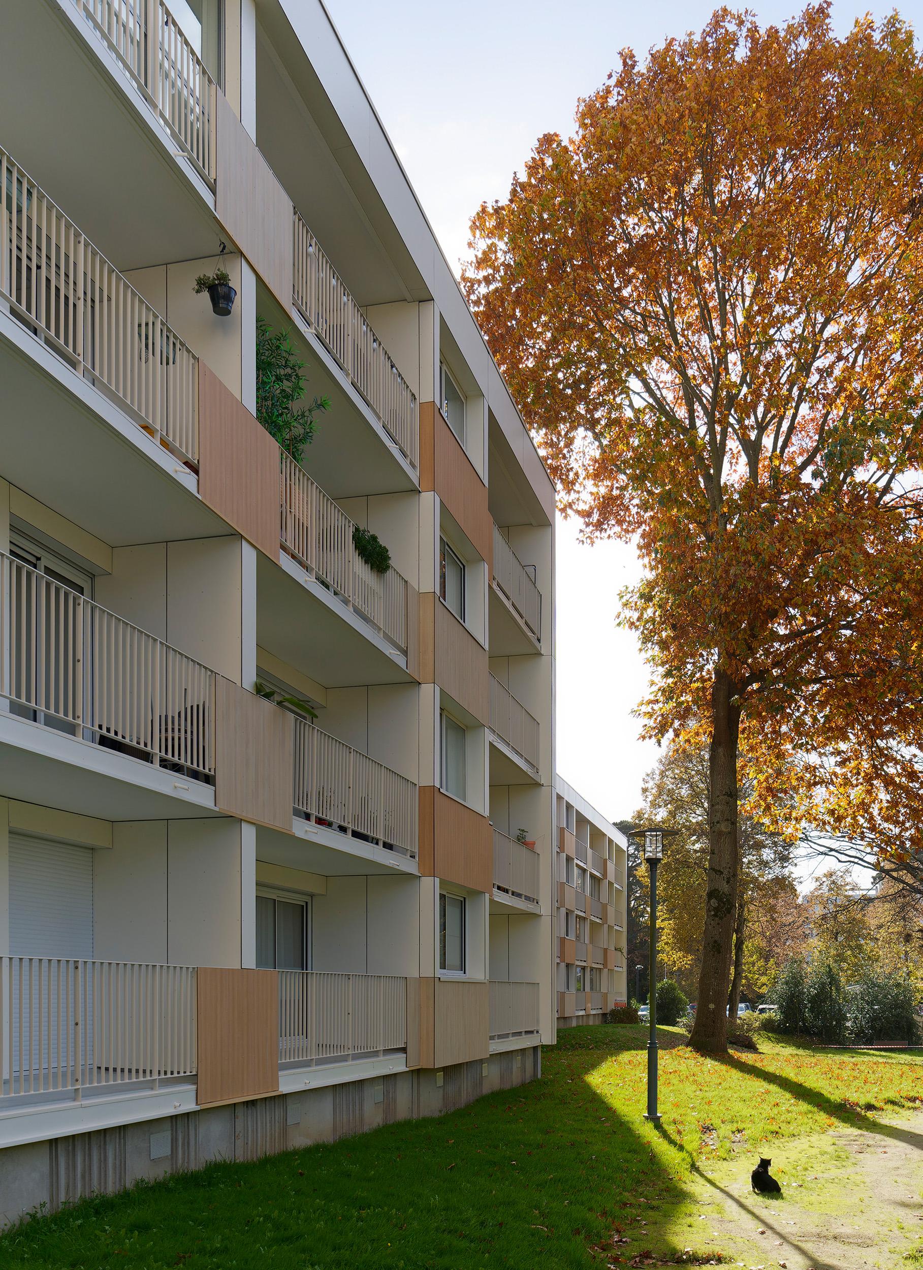 Photographie des travaux terminés, Façade Ouest